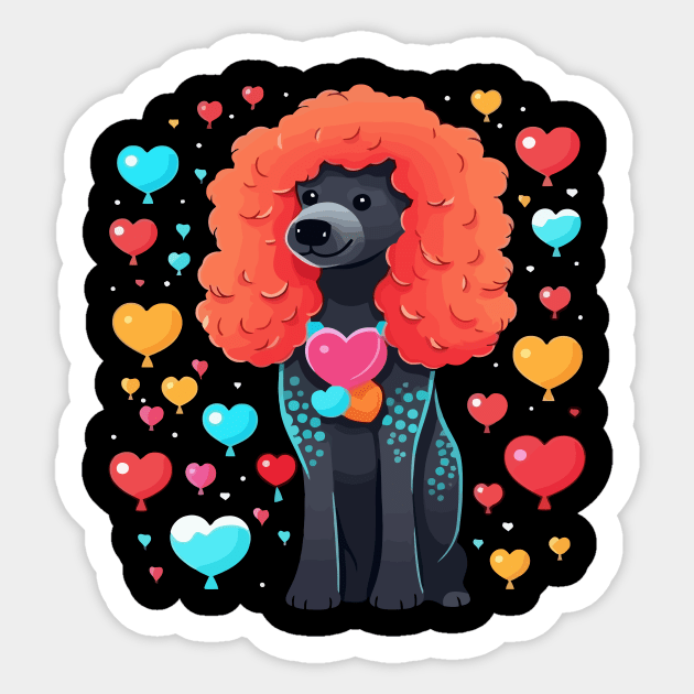 Poodle Valentine Day Sticker by JH Mart